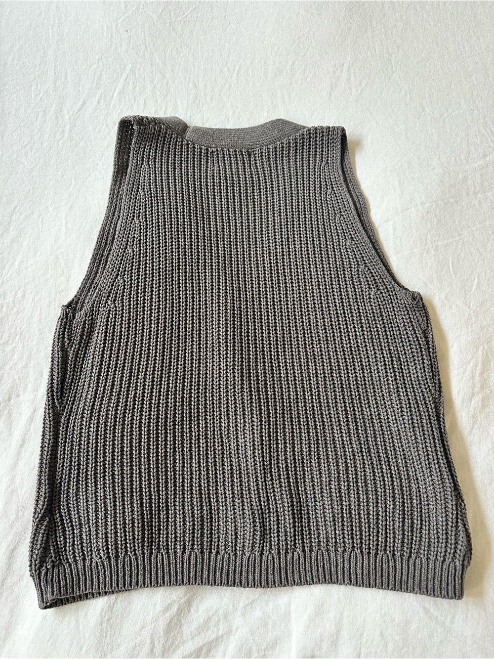 Universal Thread Gray Knit Button Top - Picture 3 of 3